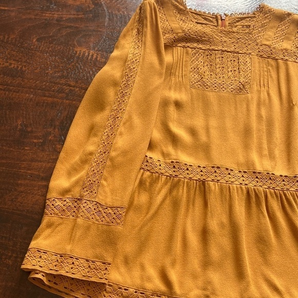 Point Sur Lacey Top Marled Mushroom Gold Size 10 - Picture 11 of 16